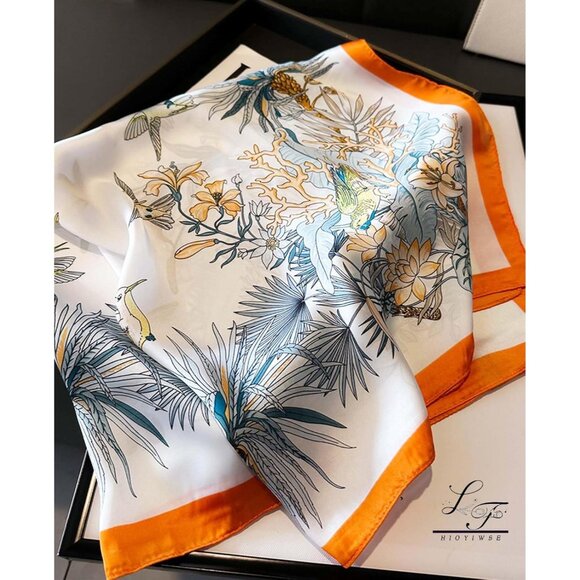 Satin Bandanas Head A30 Song Scarf Women Lightweight Silk Hair Wrap Sleep Scarf - Picture 4 of 6